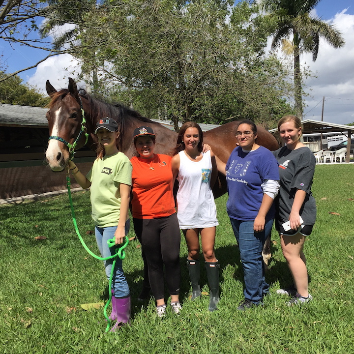 University of Miami pre vet students at South Florida SPCA